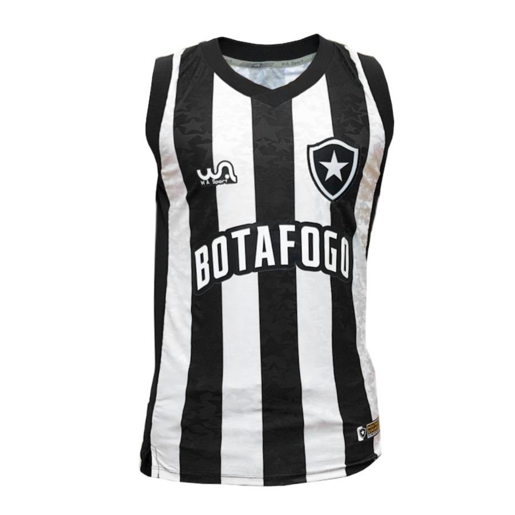 Camisa Regata do Botafogo Wa Sport Basquete Nbb Glorioso - Masculina - Foto 1
