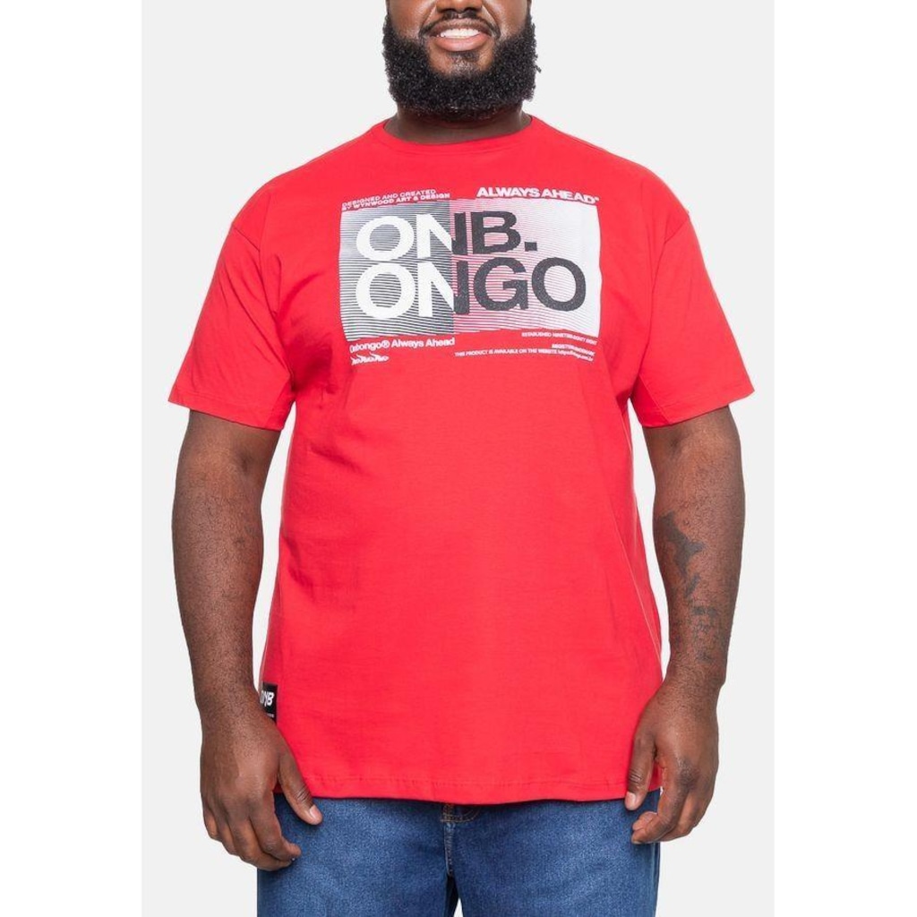 Camiseta Onbongo Plus Size Estampada - Masculina - Foto 1