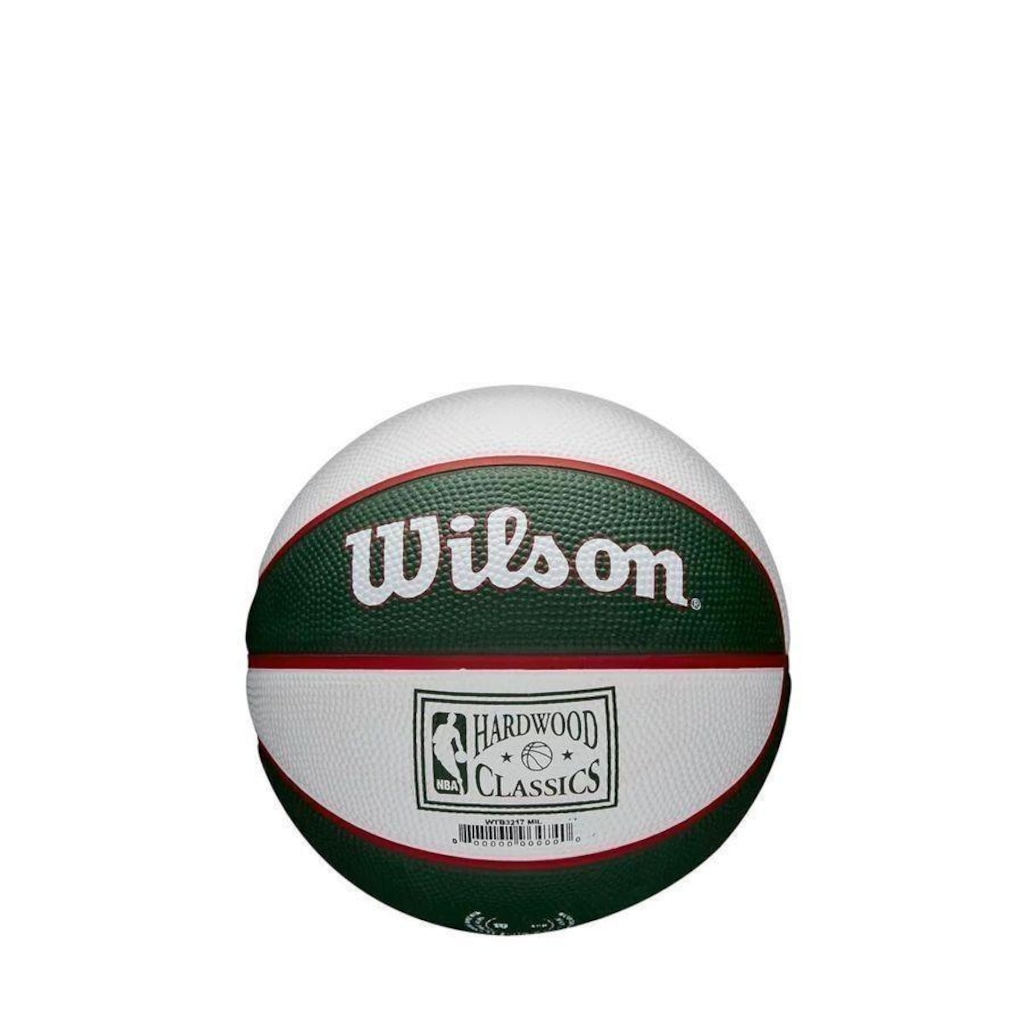 Imagem 2 do produto Mini Bola Basquete Wilson Nba Retro Bucks