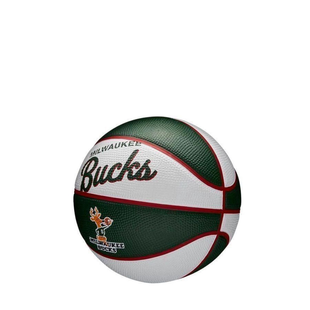 Imagem 3 do produto Mini Bola Basquete Wilson Nba Retro Bucks