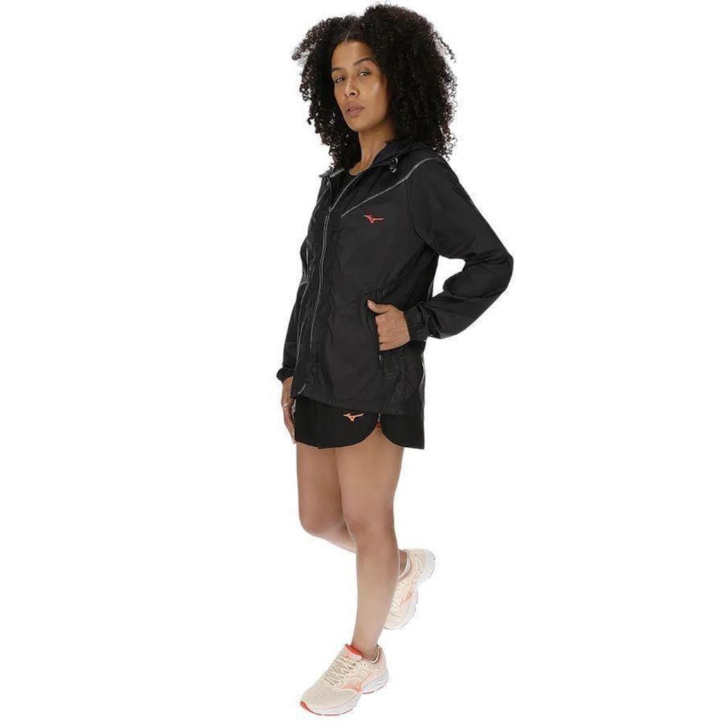 Imagem 3 do produto Jaqueta com Capuz Corta Vento Mizuno High - Feminina