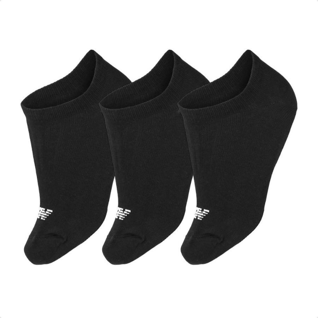 Kit de Meias Invisível New Balance 3 Pares - Masculino