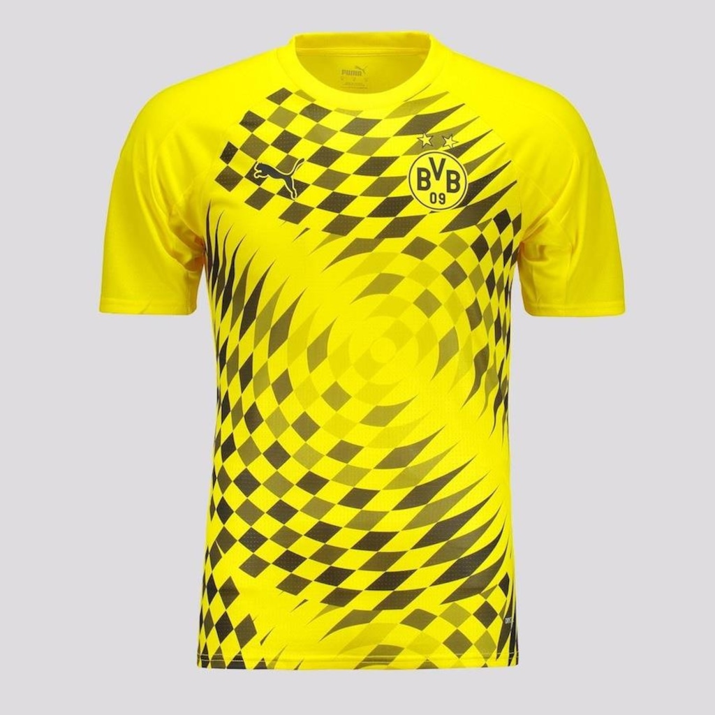 Camisa do Borussia Dortmund Puma Pré Jogo 2025 - Masculina - Foto 1