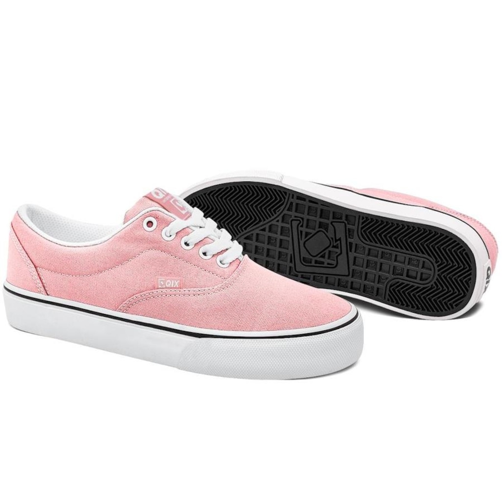 Imagem 3 do produto Tênis Qix Sunset Vulcan Rosa Bebe Branco Unissex