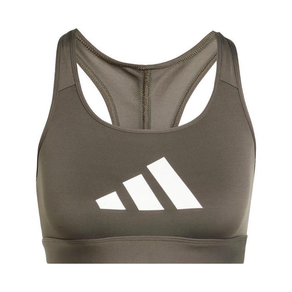 Top Fitness adidas Estampado Powerreact Big Logo - Feminino