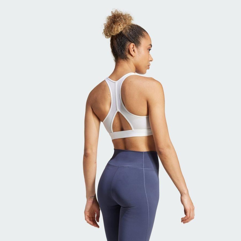 Imagem 5 do produto Top Fitness adidas Estampado Powerreact Big Logo - Feminino