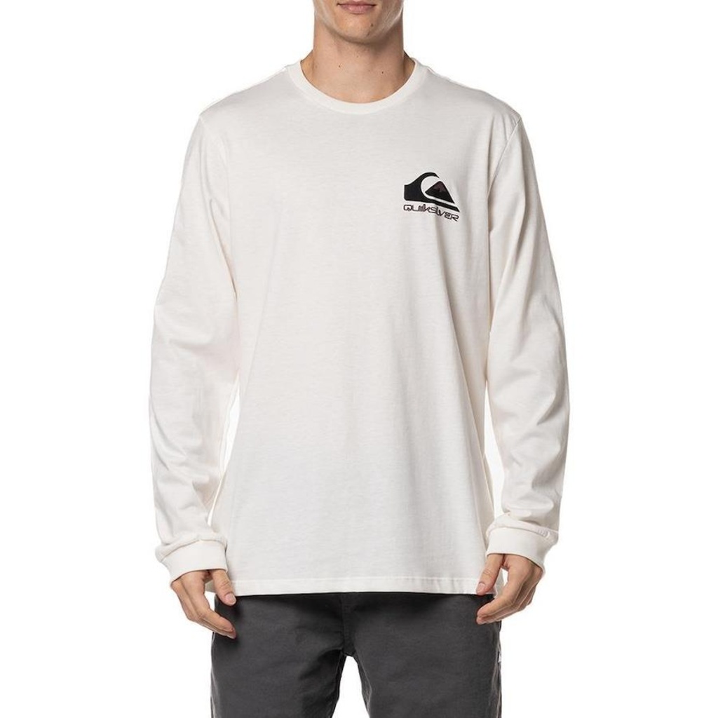 Camiseta Manga Longa Quiksilver Omni Logo - Masculina