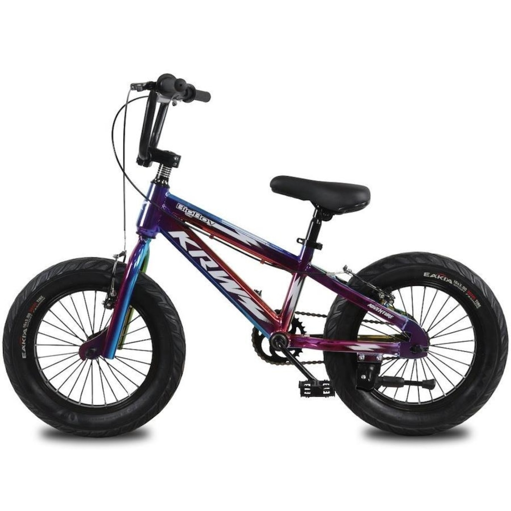 Bicicleta Krw Aro 16 Bigboy Aço Carbono Freio V-Brake M16