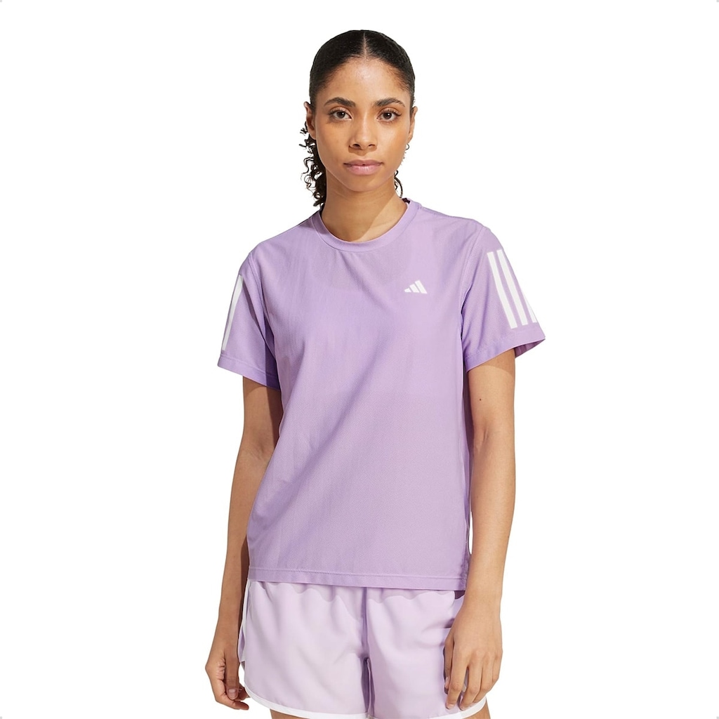 Camiseta Feminina adidas Manga Curta Own The Run Base