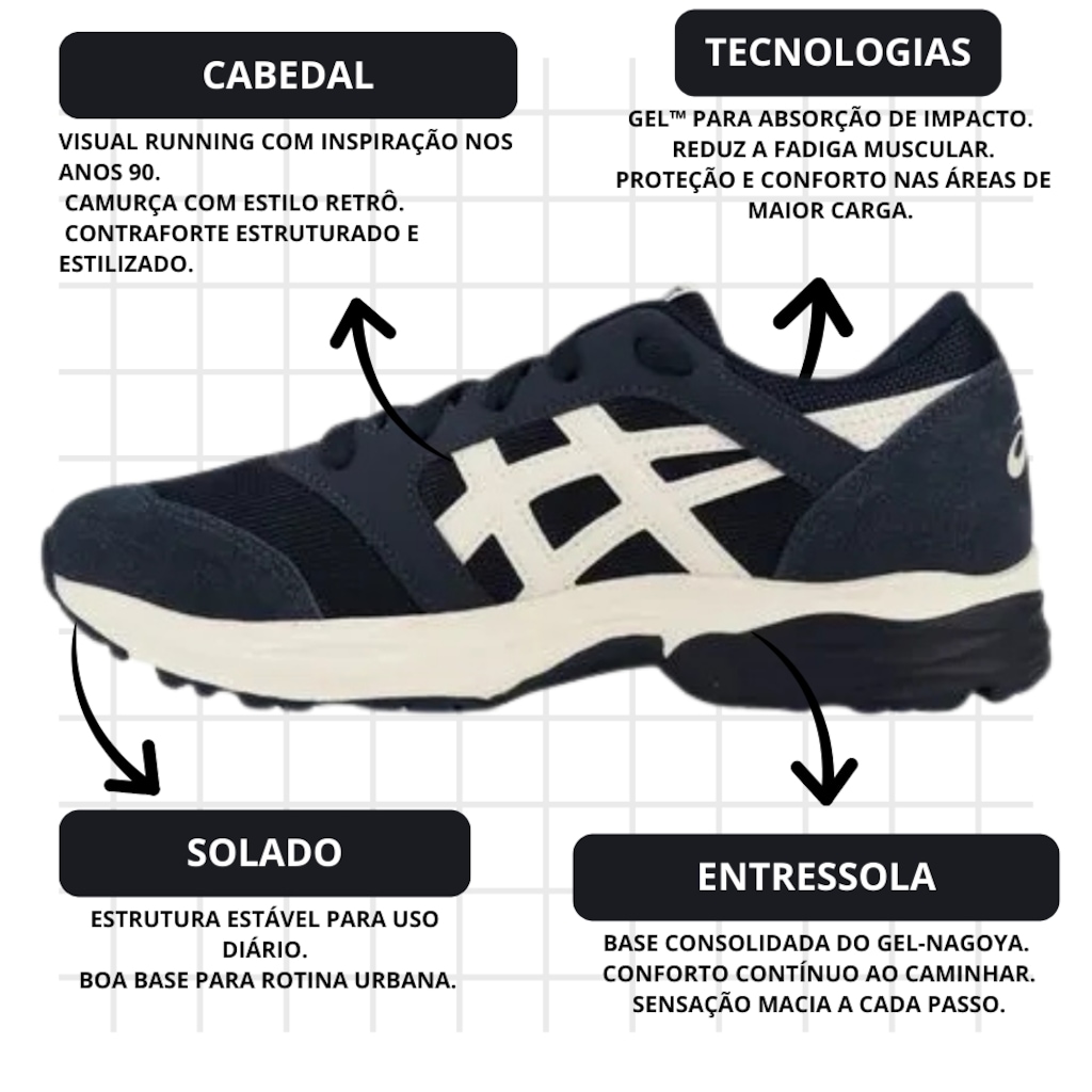 Imagem 3 do produto Tênis ASICS Gel-Takumi Brilliant - Feminino
