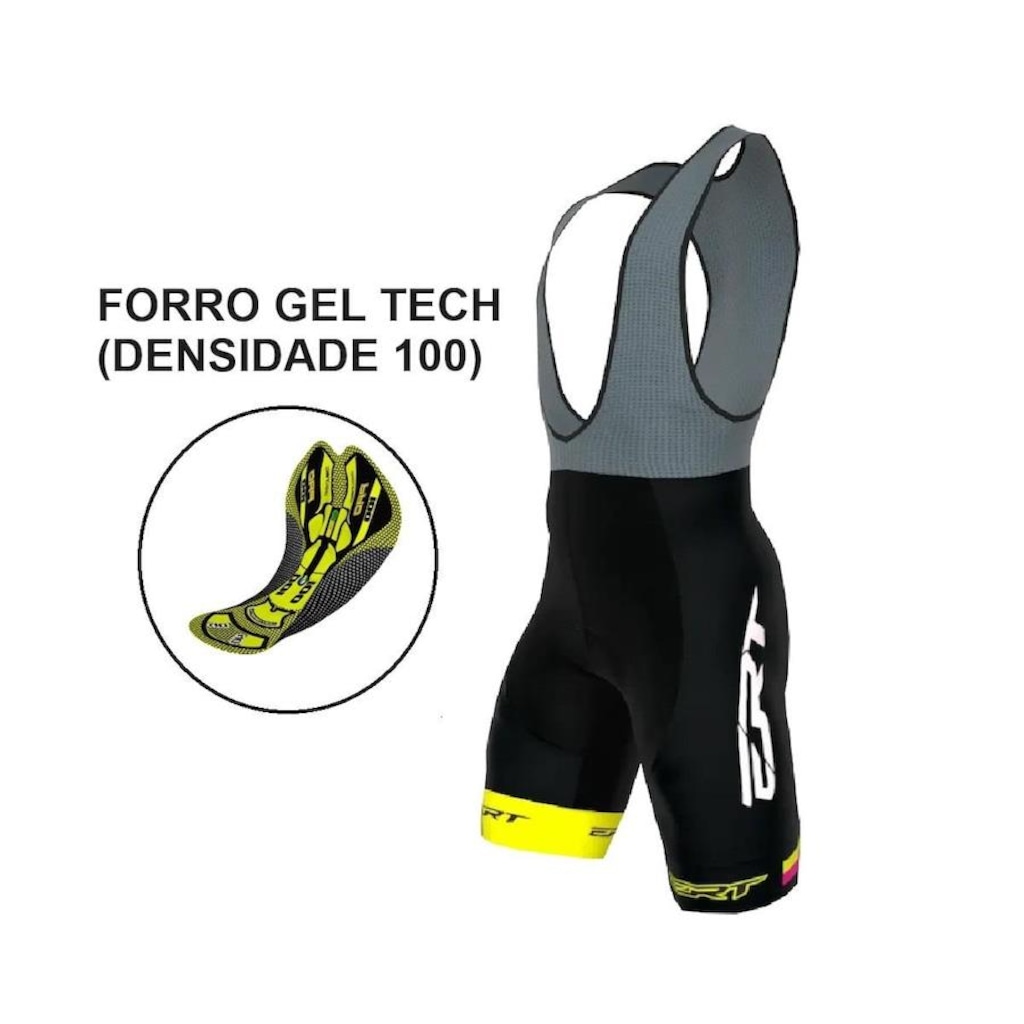 Imagem 2 do produto Bretelle Ciclismo Feminino Ert Elite Cycling Team Forro Gel
