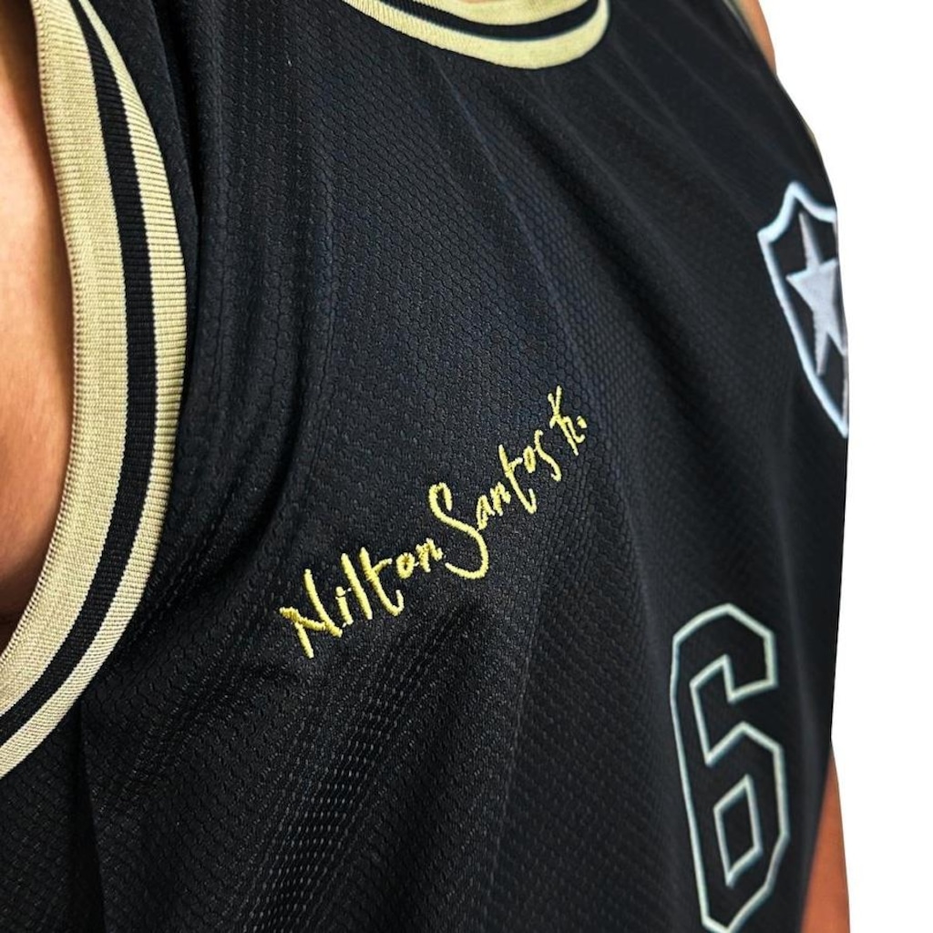 Imagem 4 do produto Camisa Botafogo Regata Retrô Nilton Santos Retrômania - Masculino