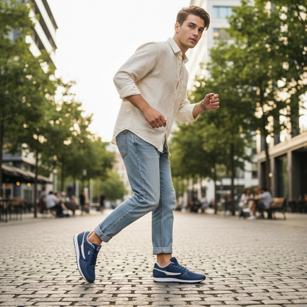 Imagem 2 do produto KIT TÊNIS FILA RENNO CLASSIC + MEIA - MASCULINO