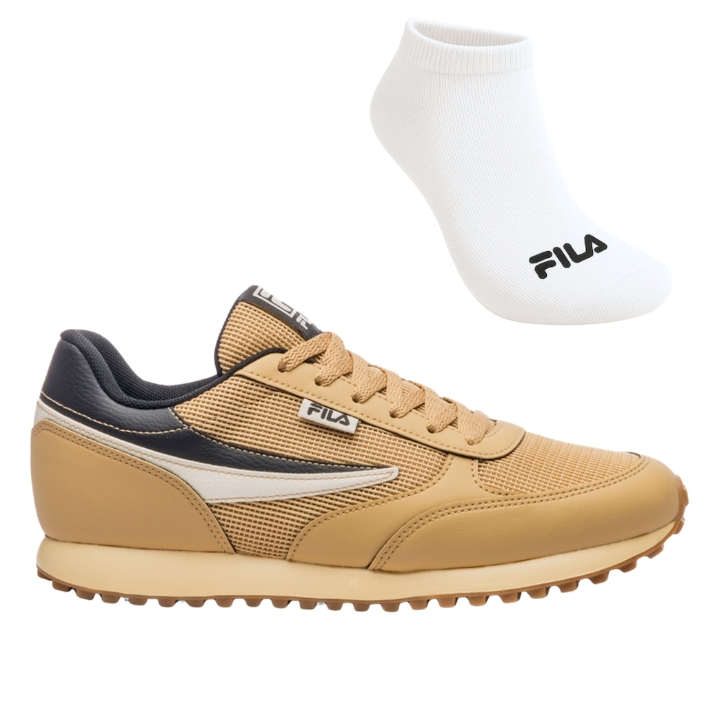 KIT TÊNIS FILA RENNO CLASSIC + MEIA - MASCULINO