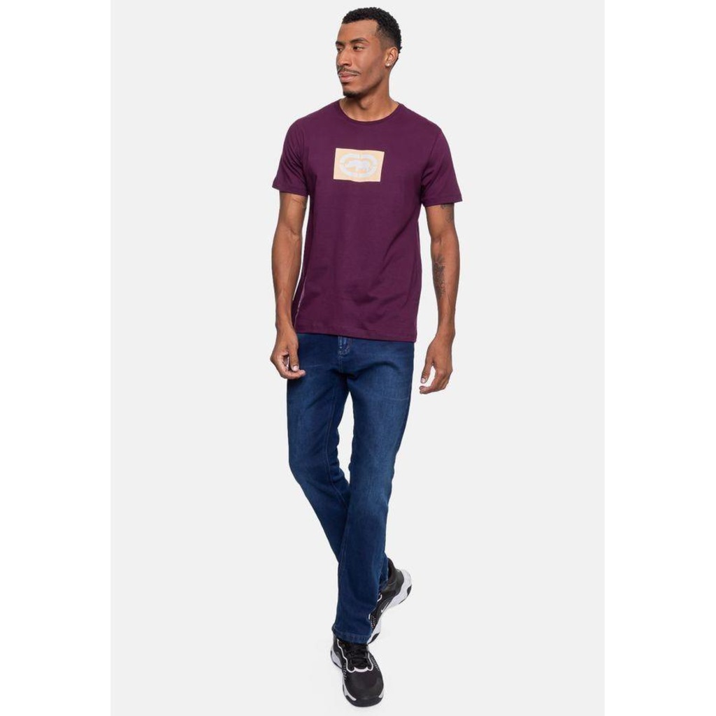 Camiseta Ecko Masculina Micro Vinho Arrocheado - Ecko - Masculino - Foto 1