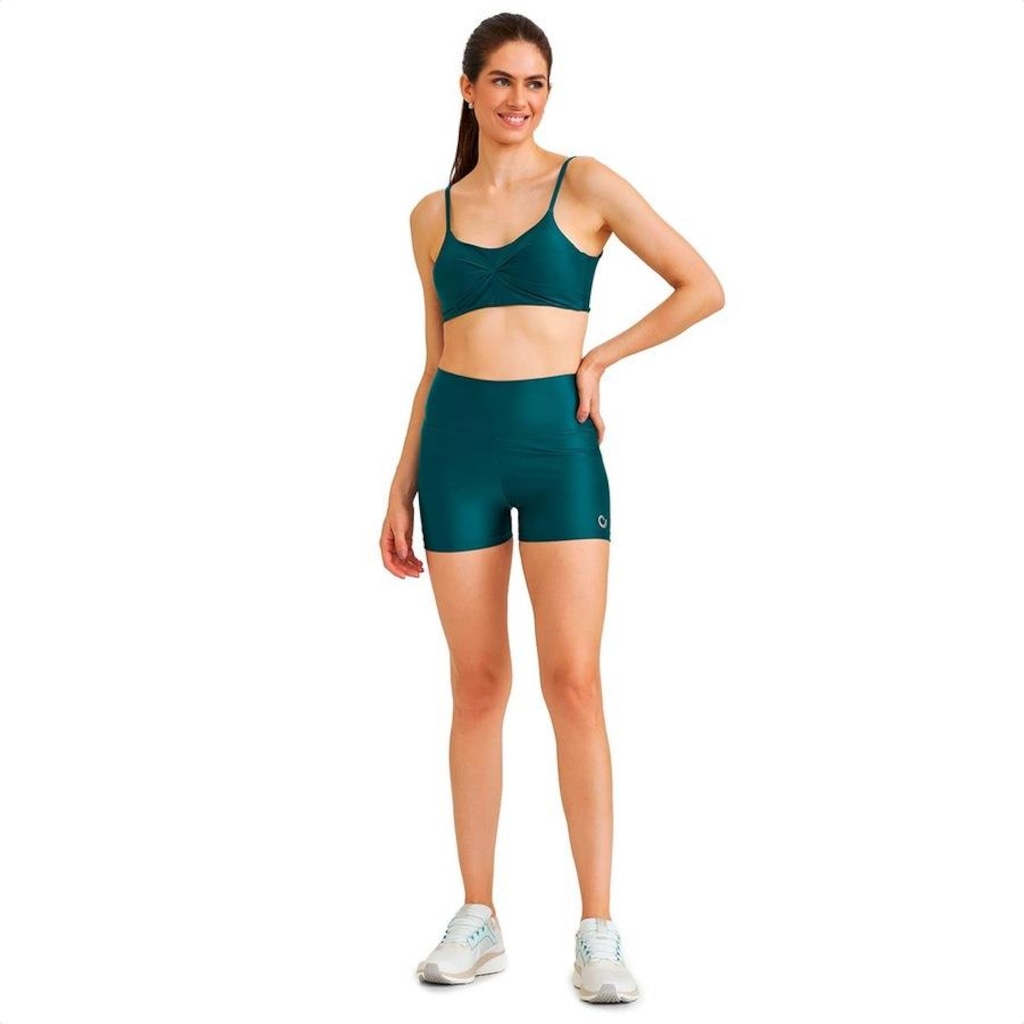 Imagem 3 do produto Short Curto Caju Brasil Atletika Clássico Verde Galapagos - Feminino