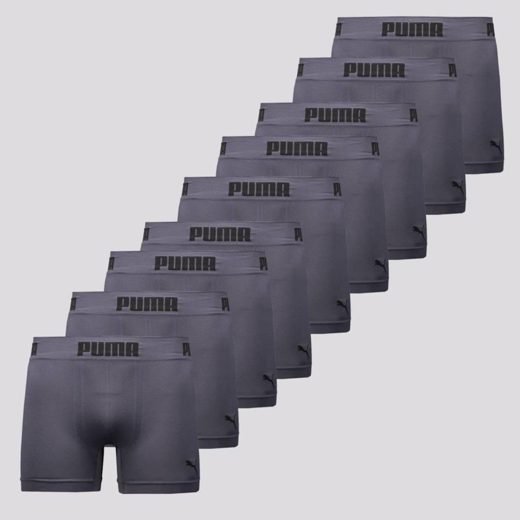 Kit Cueca Boxer Puma Anatomic sem Costura - 9 Unidades - Masculino