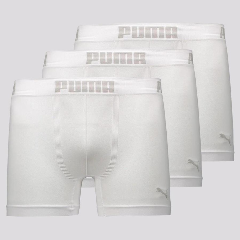 Kit Cueca Boxer Puma sem Costura - 3 Unidades - Masculina