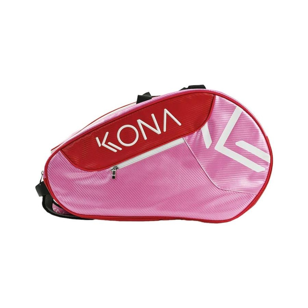 Raqueteira Beach Tennis Kona Rosa e Vermelha