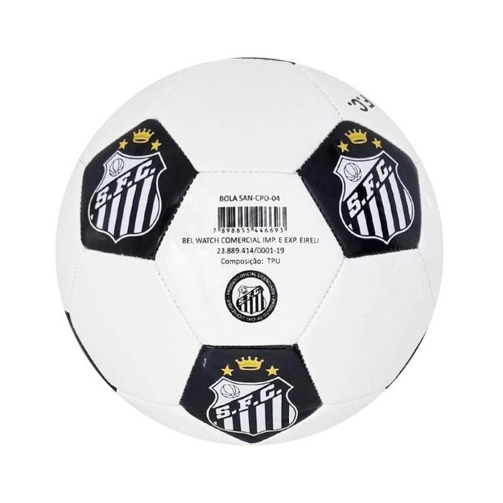 Imagem 2 do produto Bola Futebol de Campo Bel Watch Santos F.C