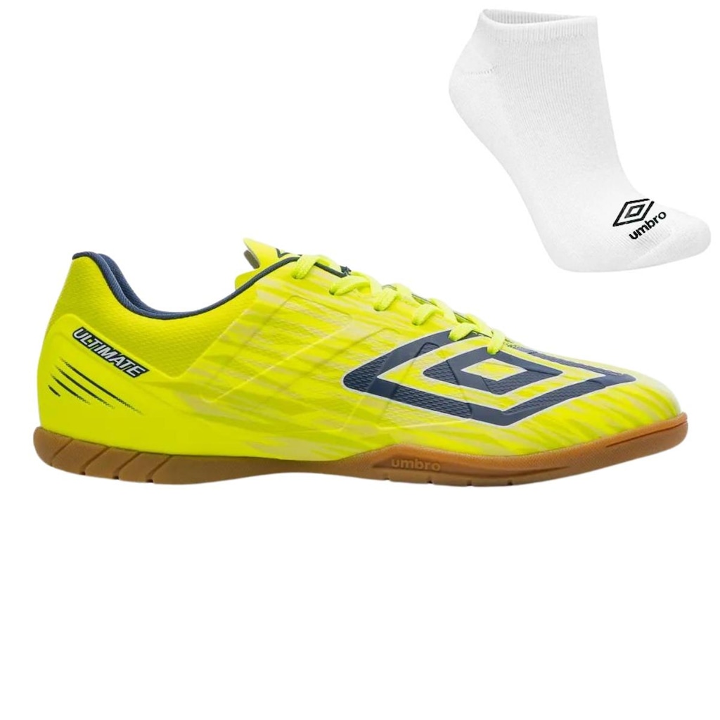 Kit Chuteira Futsal Umbro Ultimate e Meia - Adulto