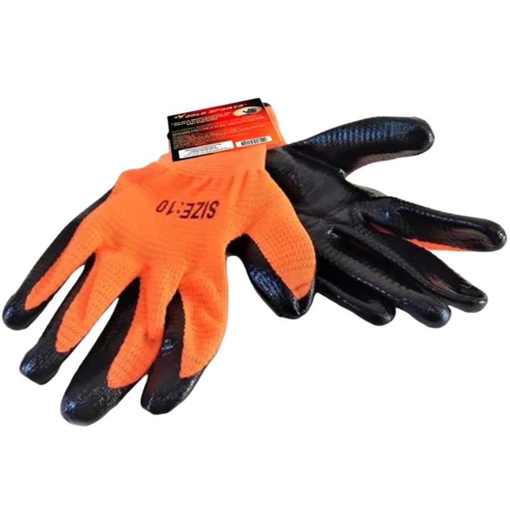 Imagem 2 do produto Luva Gold Sports Poliester com Dedos e Palma Emborrachada para Exercícios