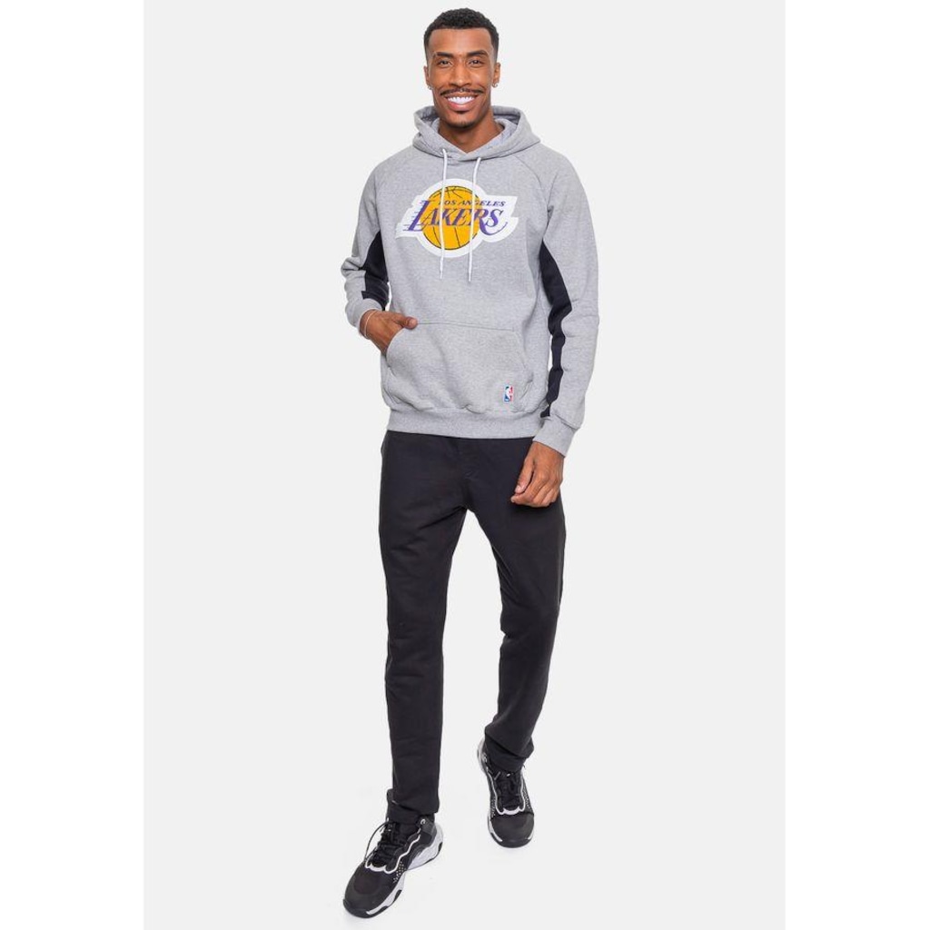 Imagem 5 do produto Blusão De Moletom Com Capuz Nba Chenille Los Angeles Lakers - Masculino
