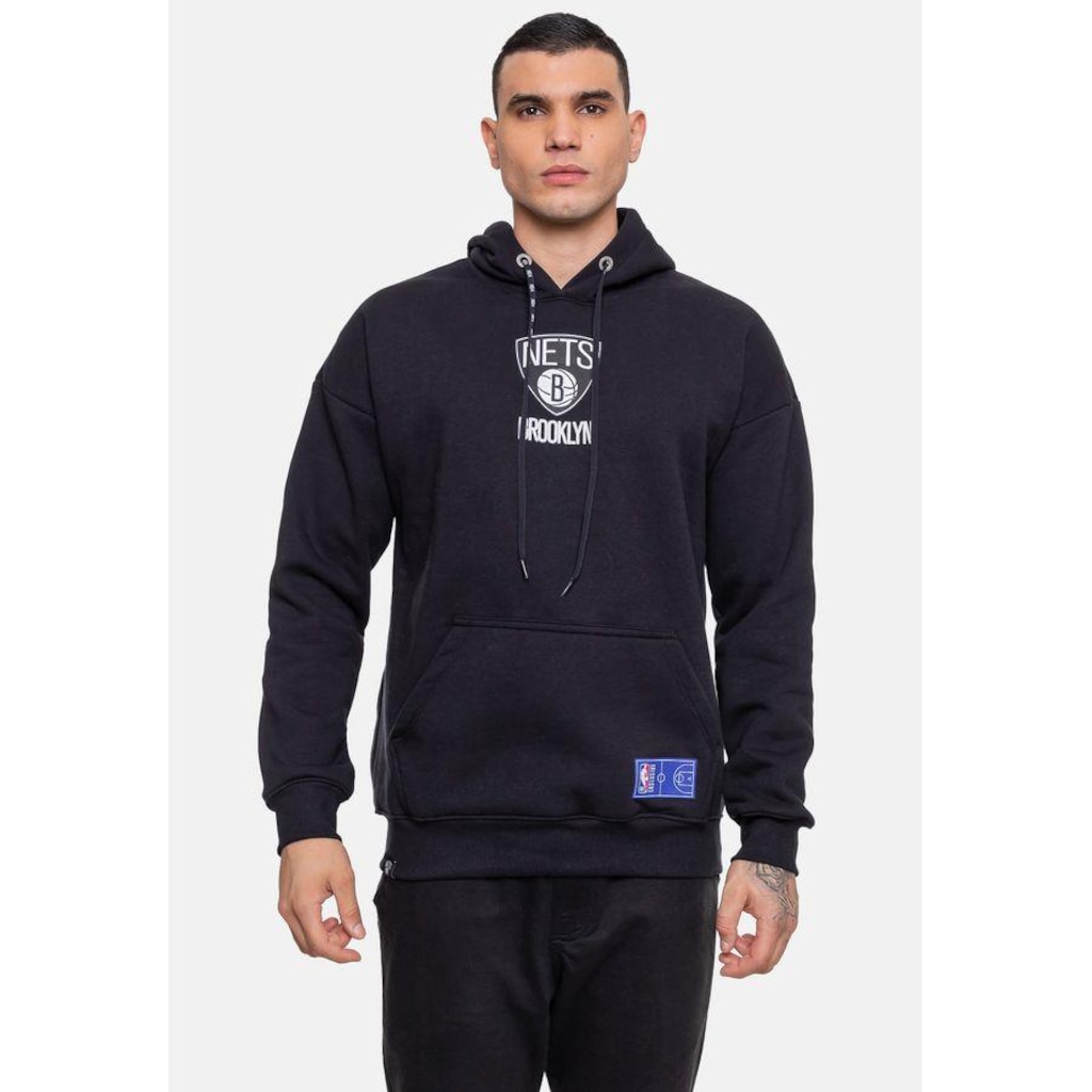 Blusão De Moletom Com Capuz NBA Conference Brooklyn Nets - Masculino