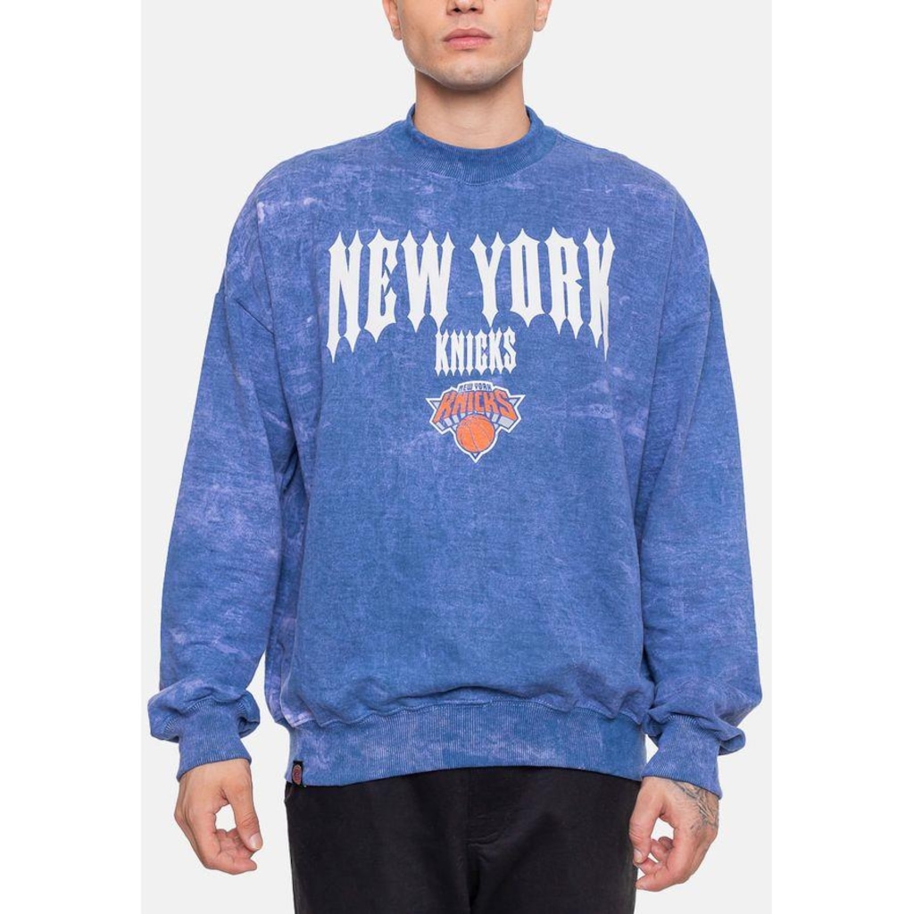 Imagem 3 do produto Blusão De Moletom Com Capuz NBA Gothic Team New York Knicks - Masculino