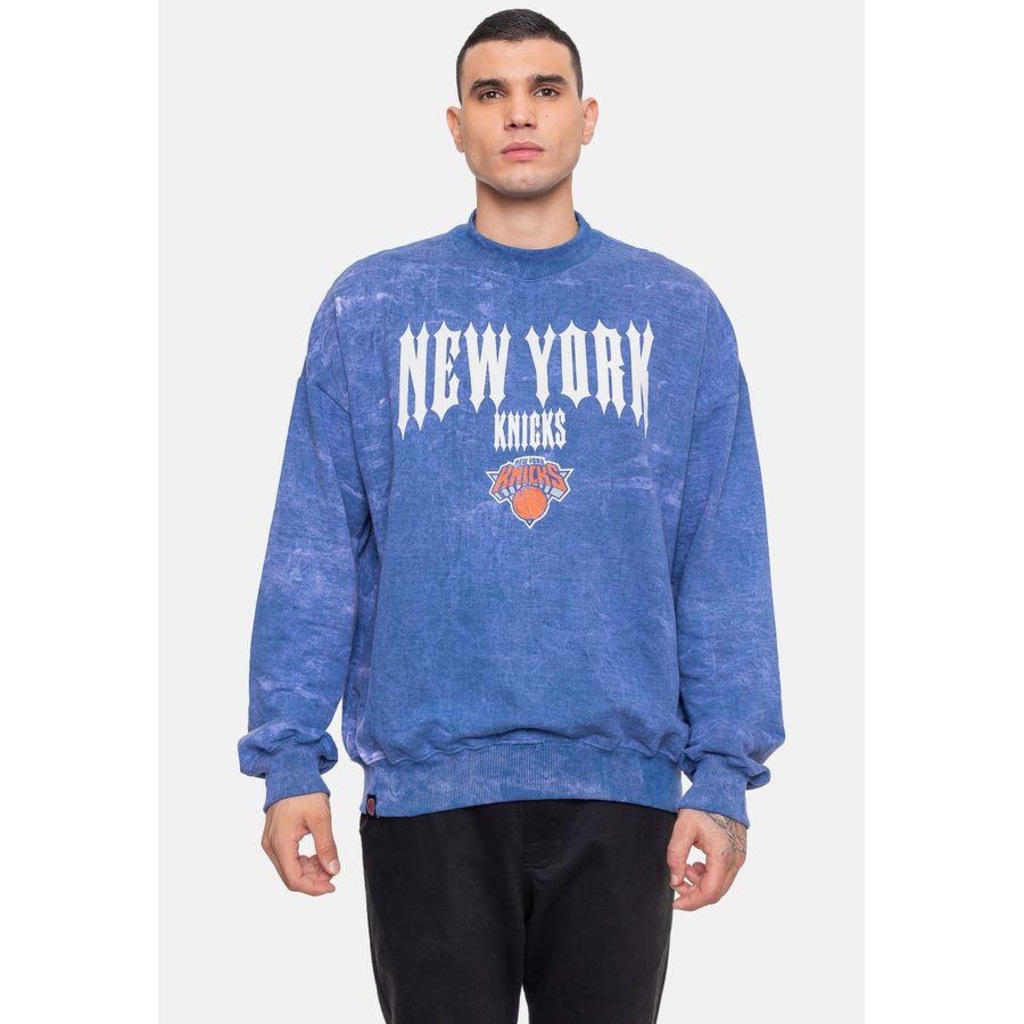 Blusão De Moletom Com Capuz NBA Gothic Team New York Knicks - Masculino