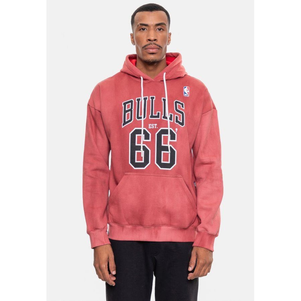 Blusão De Moletom Com Capuz NBA Marblend Chicago Bulls - Masculino