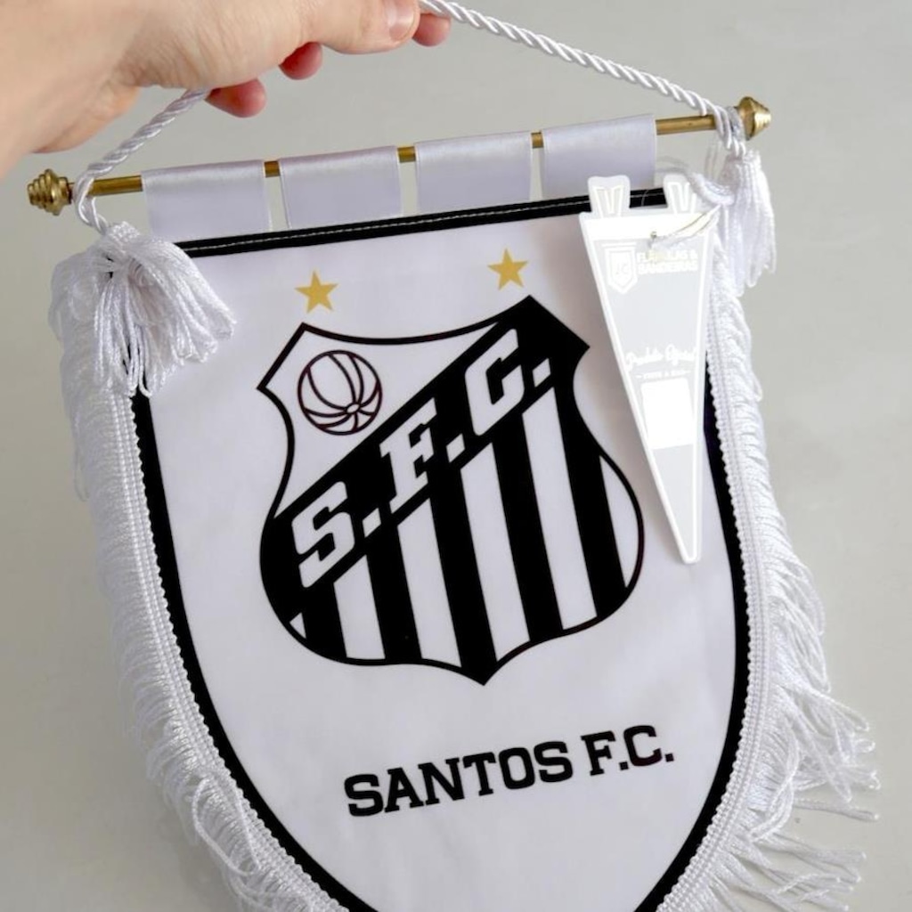 Imagem 2 do produto Flâmula Santos Futebol Clube B.C Sartori - Oficial
