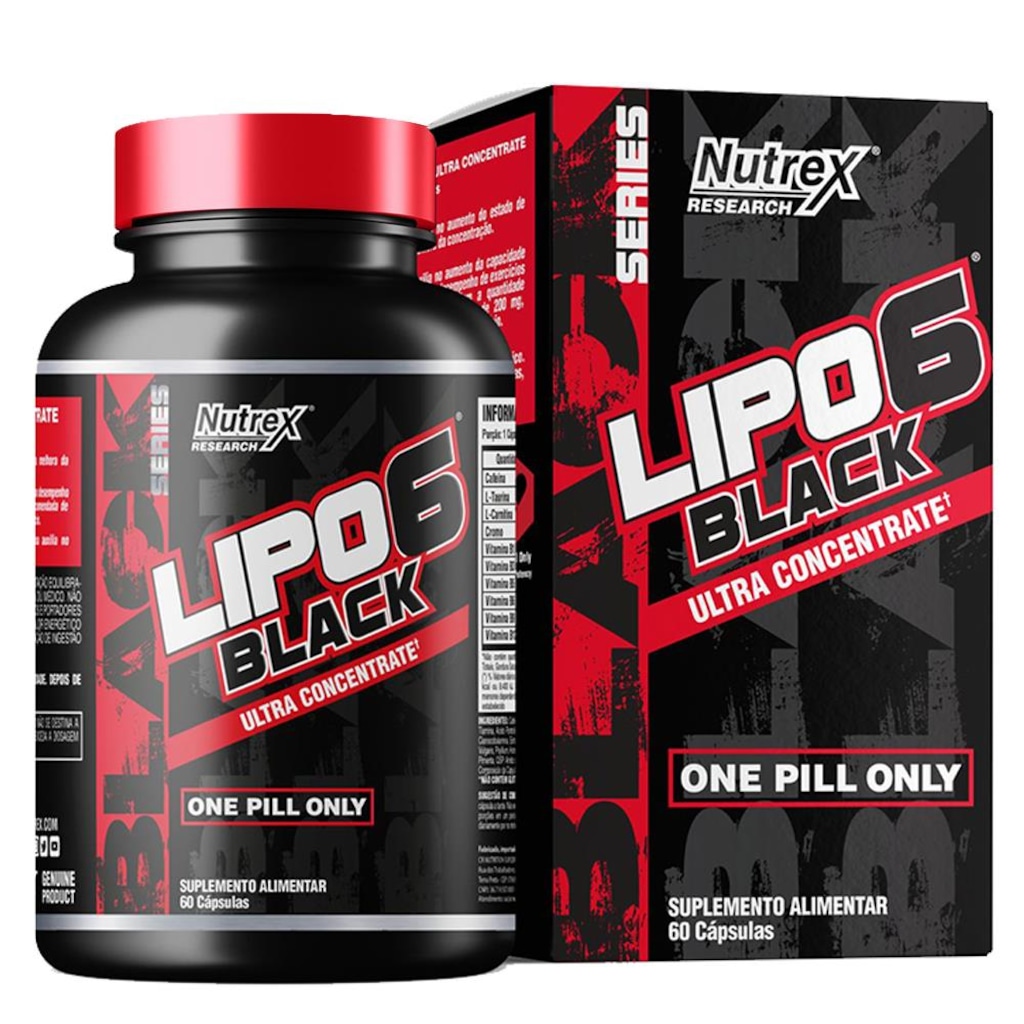 Termogênico Nutrex Research Lipo 6 Black Ultra Concentrado - 60 Cápsulas - Foto 1