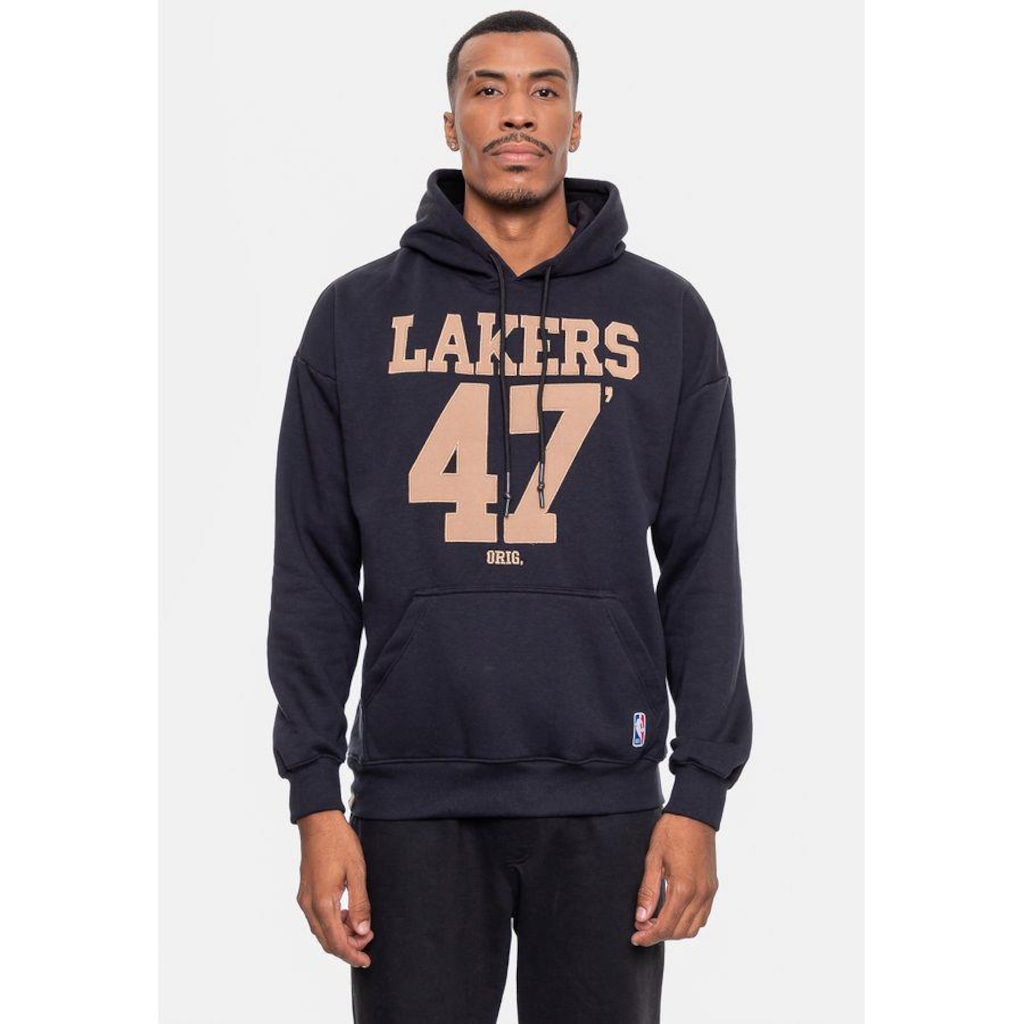 Blusão De Moletom Com Capuz Nba Number Twill Los Angeles Lakers - Masculino