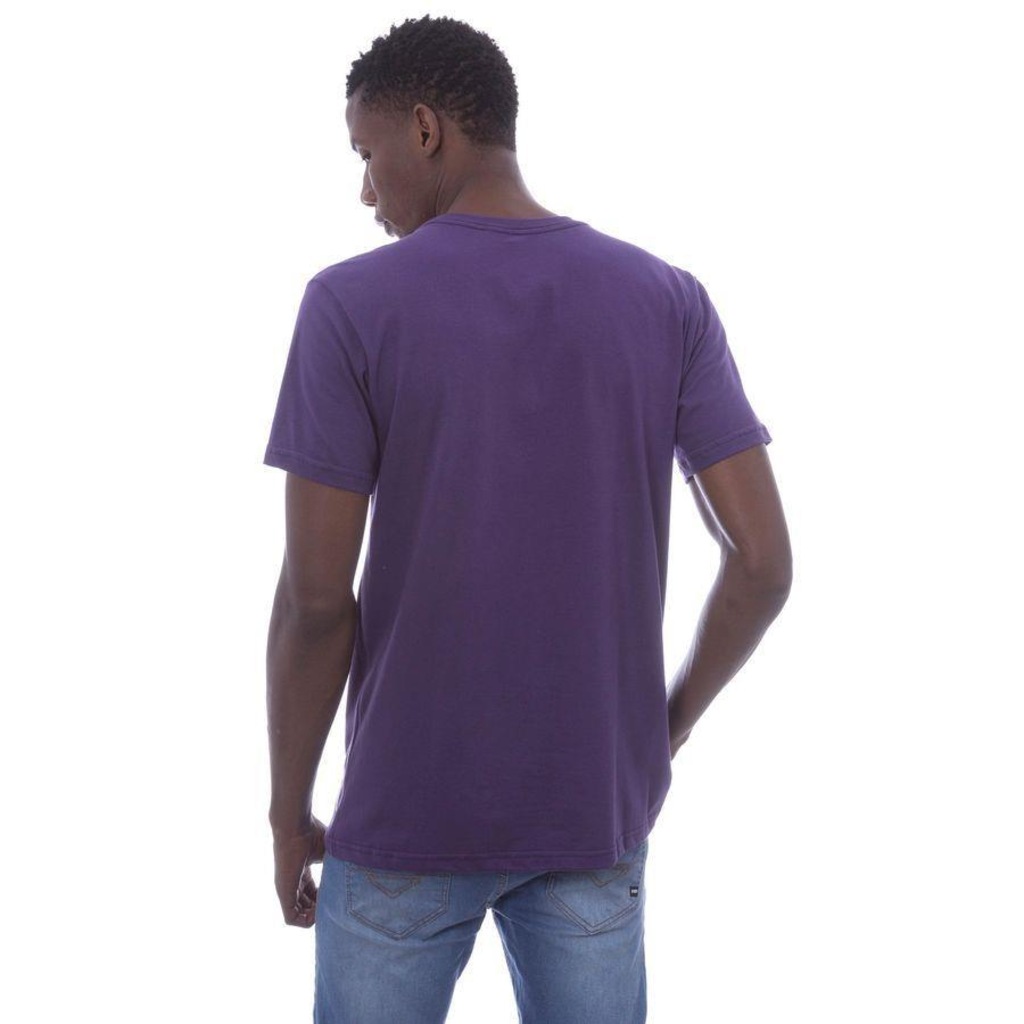 Camiseta Nba Estampada Vinil Los Angeles Lakers Casual - Masculina - Foto 3