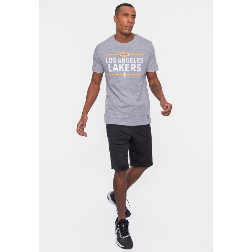 Camiseta Nba Mouline Los Angeles Lakers - Masculina - Foto 2