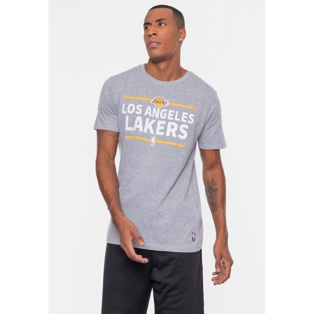 Camiseta Nba Mouline Los Angeles Lakers - Masculina - Foto 1