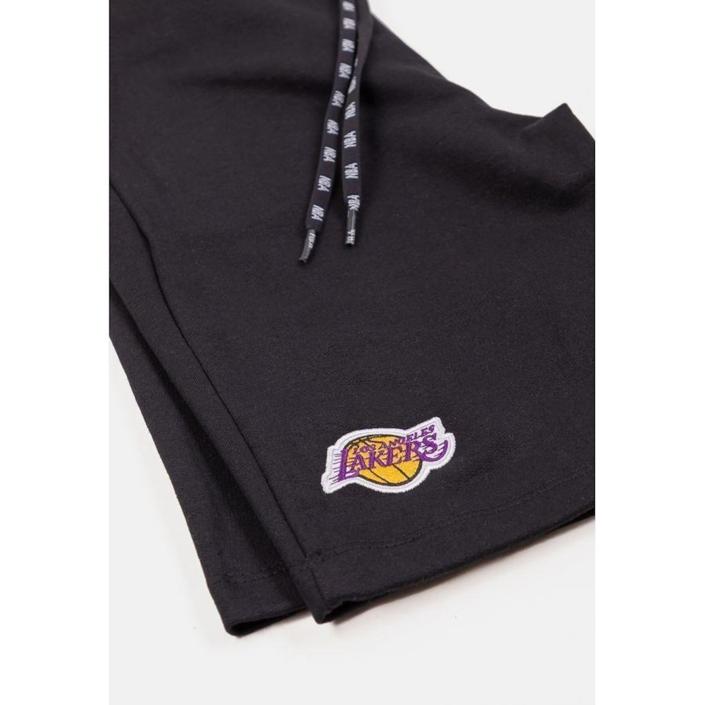 Imagem 5 do produto Bermuda NBA Moletom Logo Los Angeles Lakers Pura - NBA - Infantil