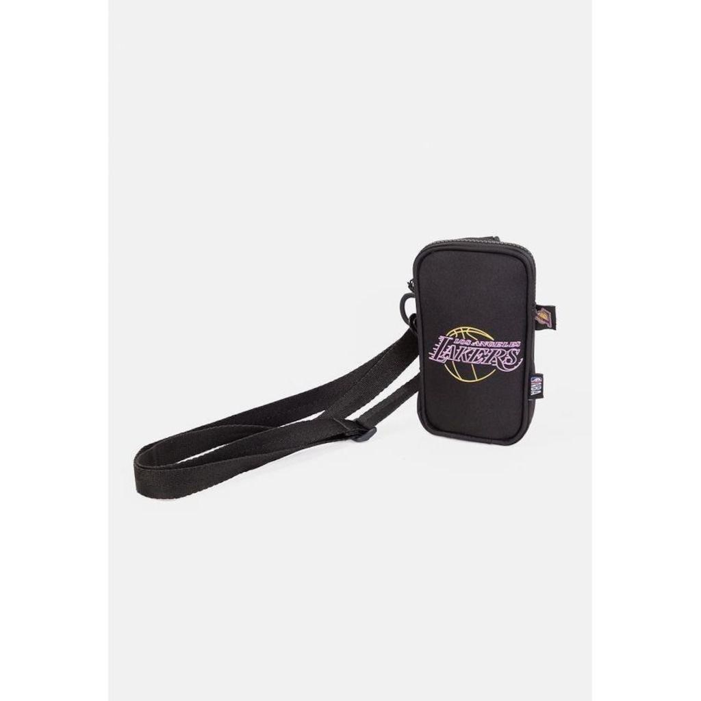 Imagem 4 do produto Bolsa Nba Shoulder Bag Los Angeles Lakers Preta - Nba - Masculino
