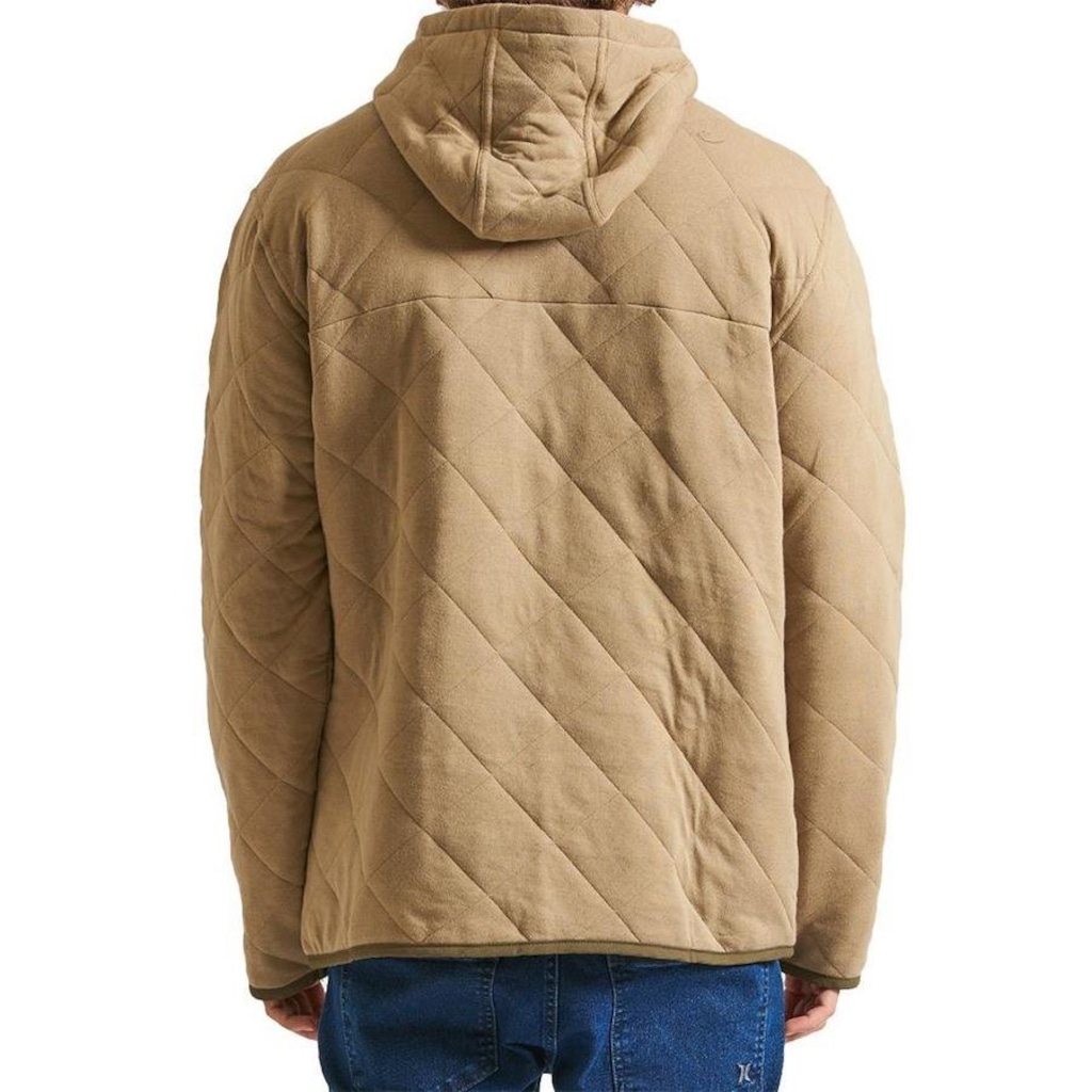 Imagem 2 do produto Blusão com Capuz Hurley Russel 1/4 Snap Fleece Po Wt24 Masculina