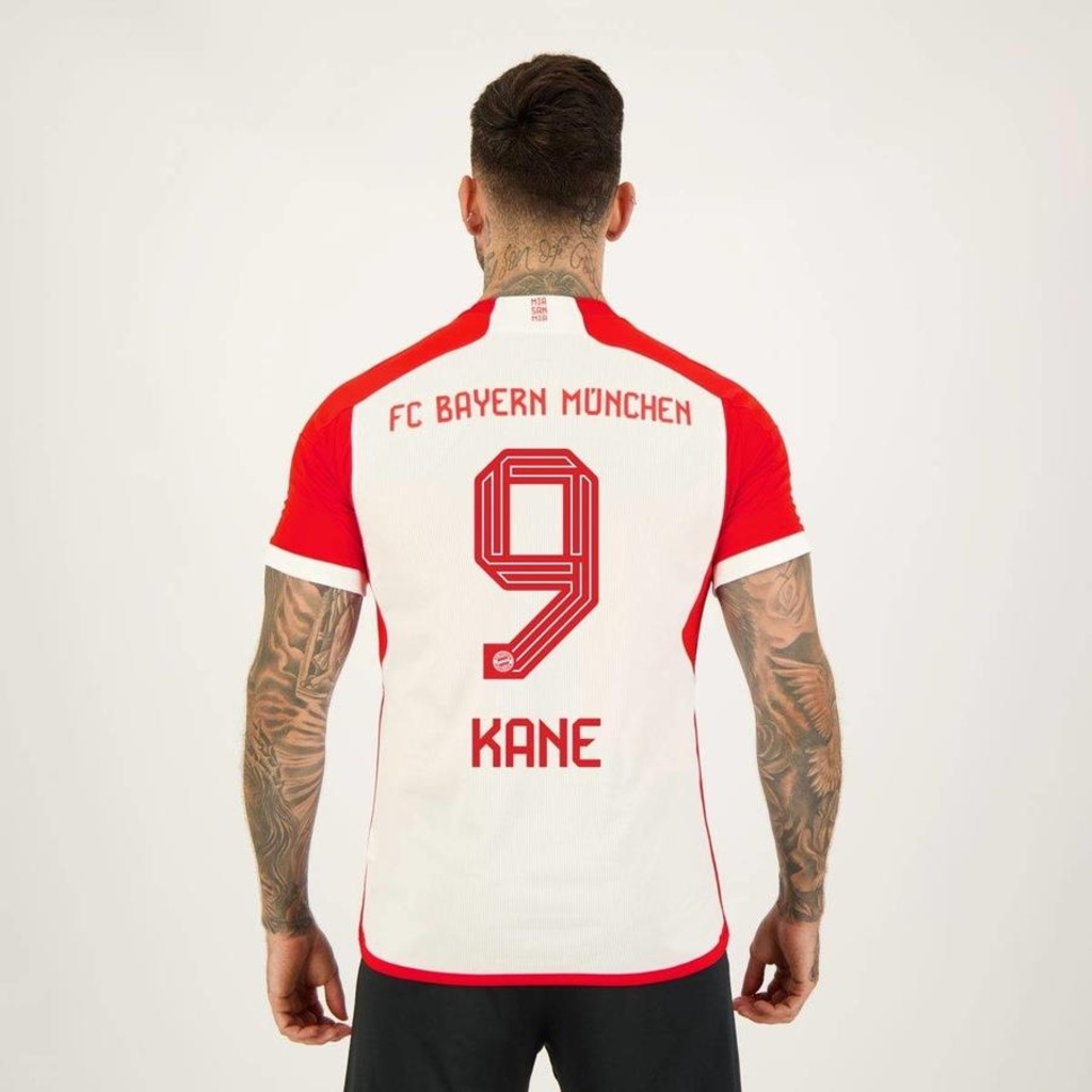 adidas FCバイエルン KANE 9 長袖シャツ L Camisa Bayern 2024 adidas Home 9 Kane - Masculina | Centauro