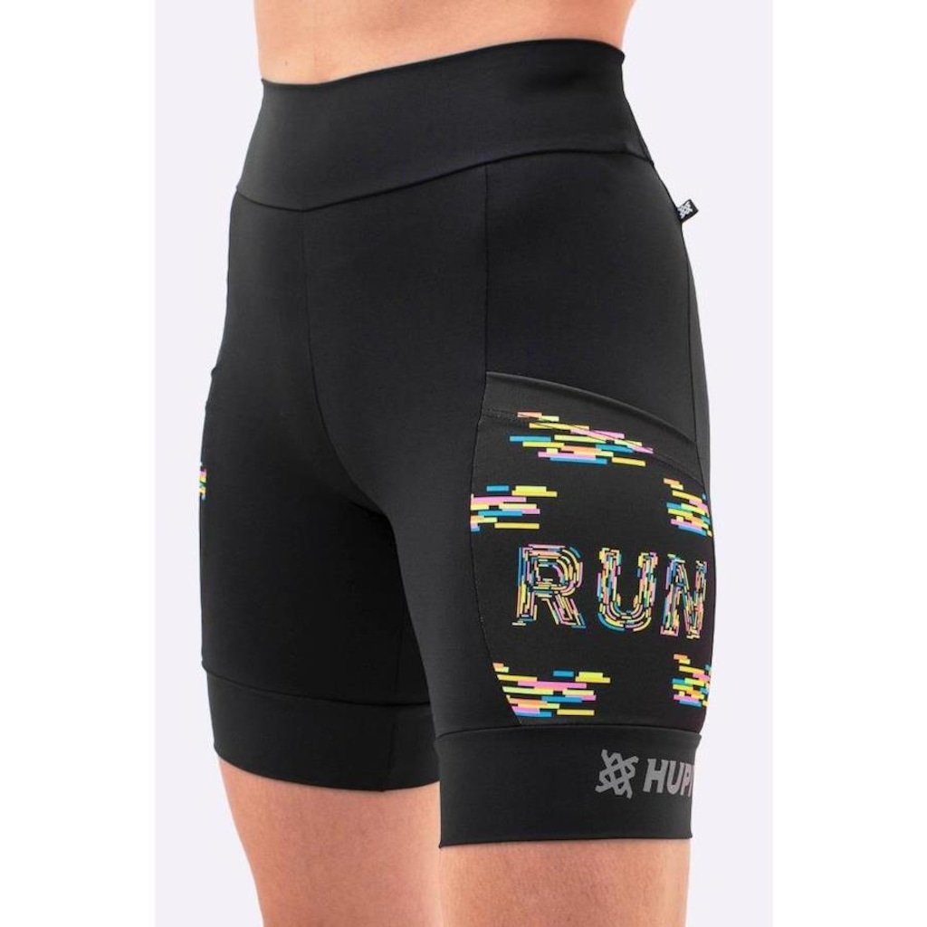 Bermuda de Compressão Hupi Run Longa Colors - Feminina