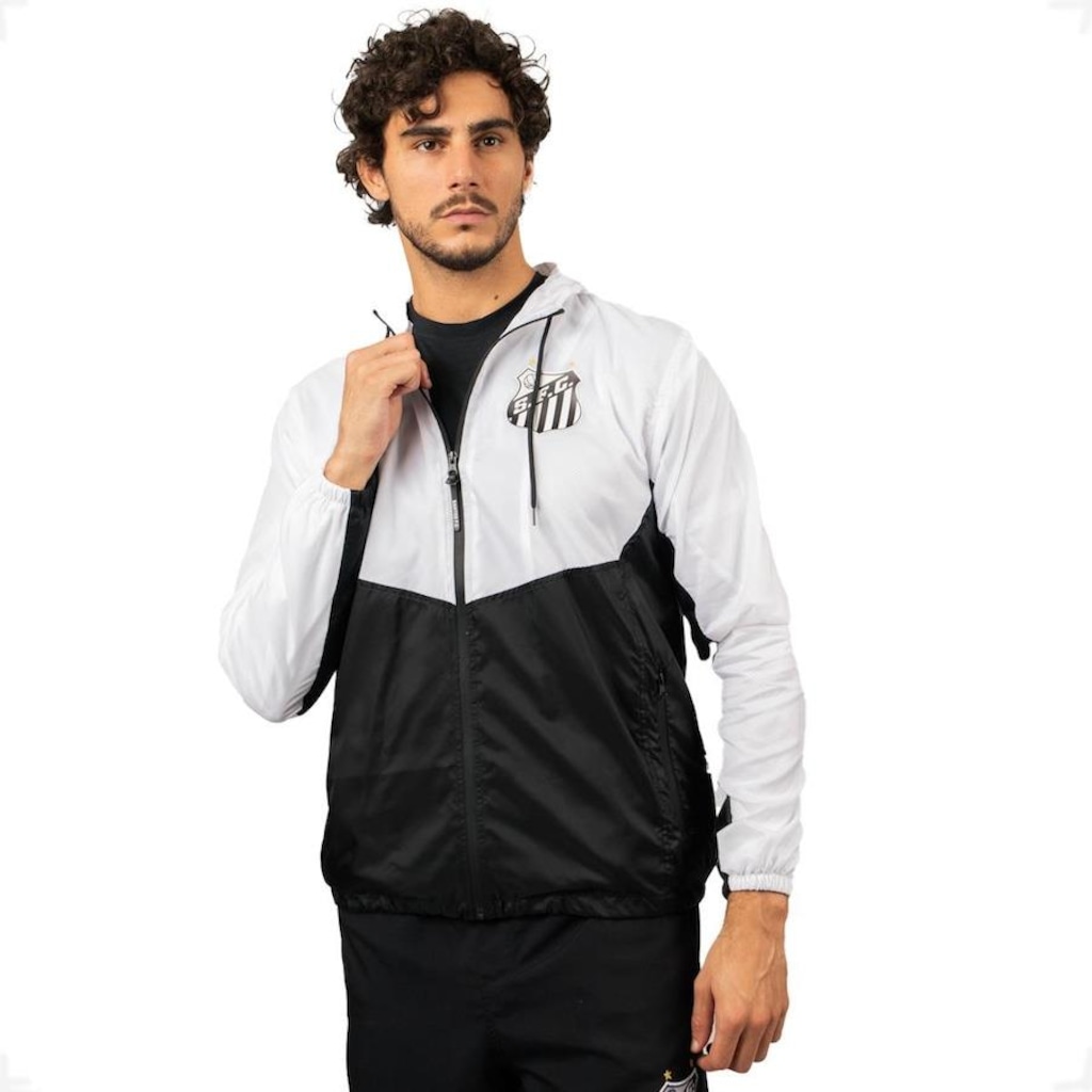 Jaqueta Corta Vento do Santos Oficial Surf Center Nylon - Masculina