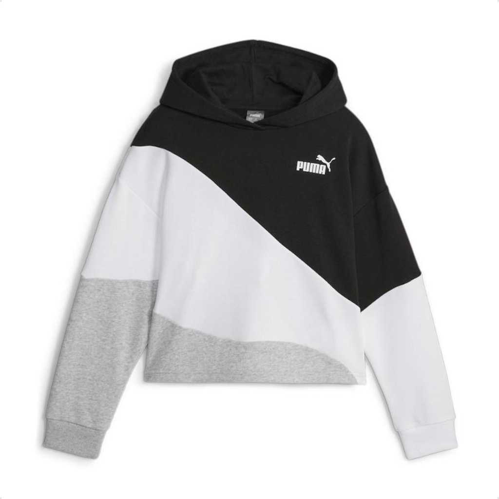 Imagem 3 do produto Blusão de Moletom com Capuz Puma Power Cat Hoodie Tr G - Infantil