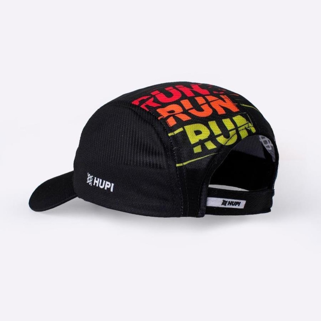 Imagem 2 do produto Boné Aba Curva para Corrida Hupi Run Run Run - Strapback - Adulto