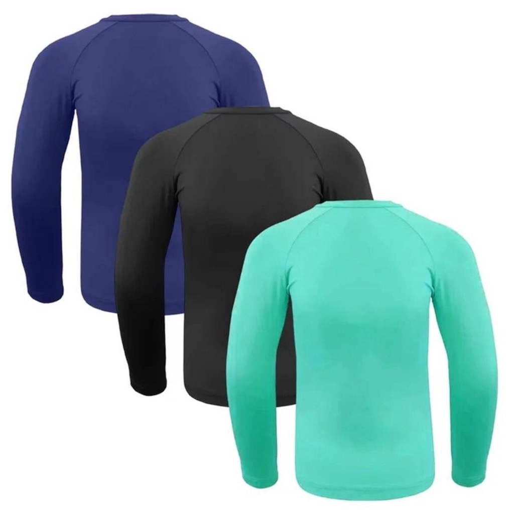 Imagem 2 do produto Camisa Térmica Selene Proteção Uv50+ - 3 Unidades - Infantil
