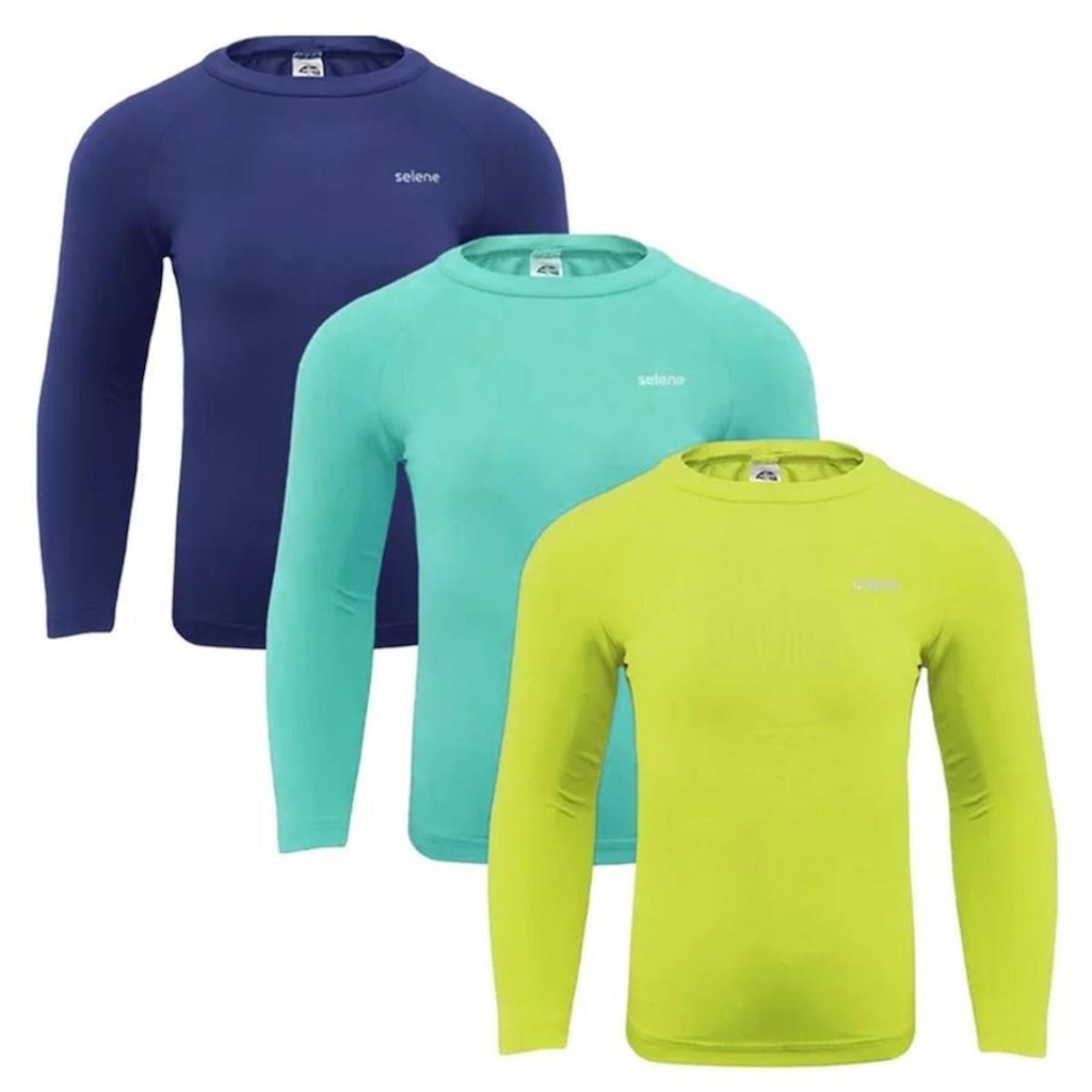Camisa Térmica Selene Proteção Uv50+ - 3 Unidades - Infantil
