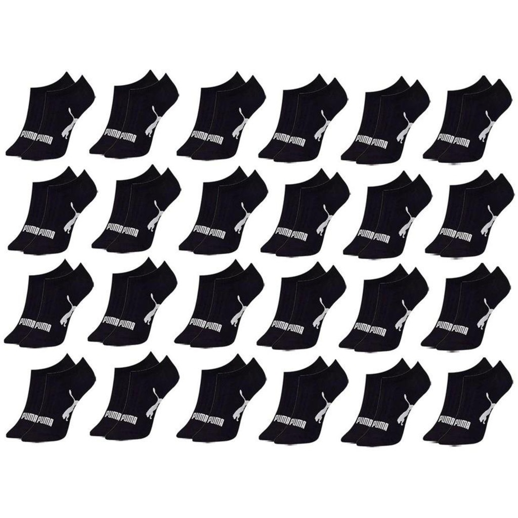Meia Sapatilha Puma Esportiva - 24 Pares - Feminina - Foto 1
