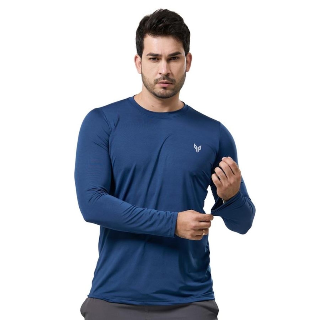 Camiseta Manga Longa Performance Wear Uv 50+ Proteção Solar - Masculina