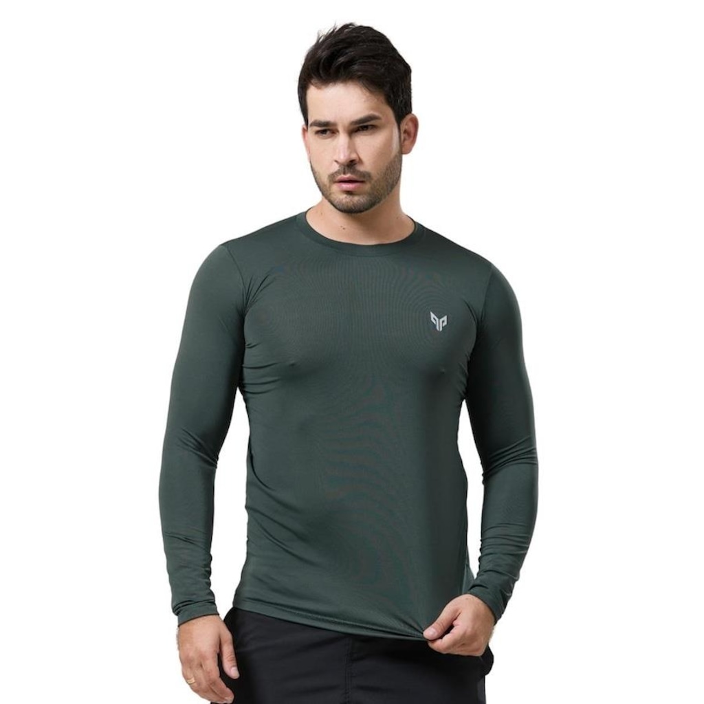 Camiseta Manga Longa Performance Wear Uv 50+ Proteção Solar - Masculina